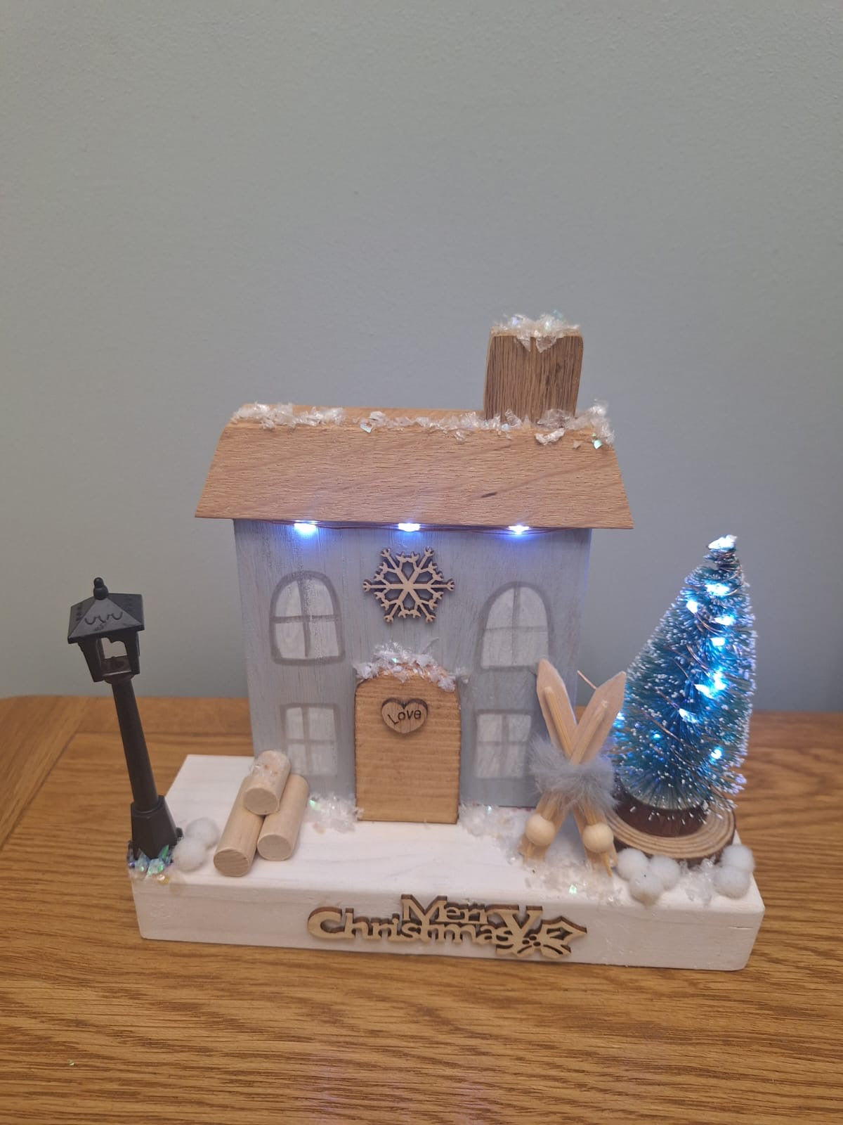 Christmas ski chalet
