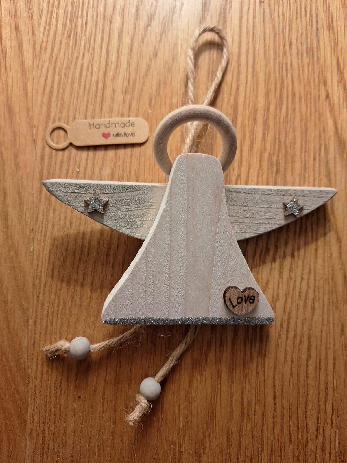 Set of 3 tree hanging Igloo, house and angel