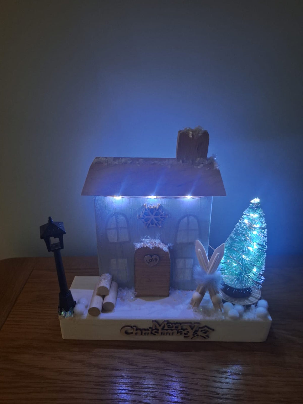 Christmas ski chalet