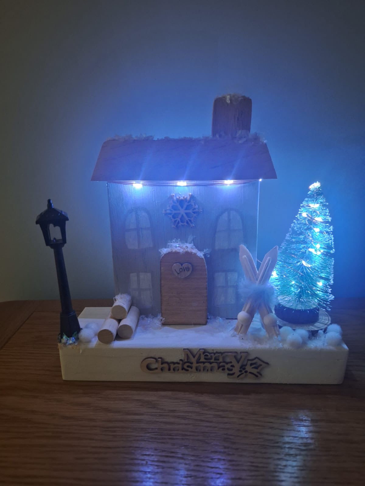Christmas ski chalet