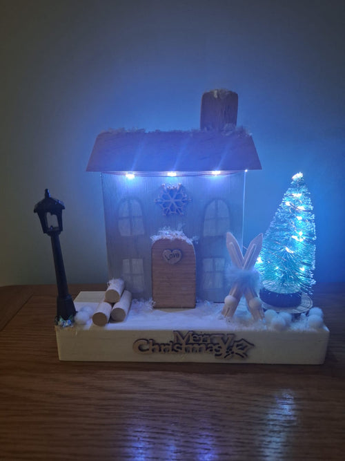 Christmas ski chalet