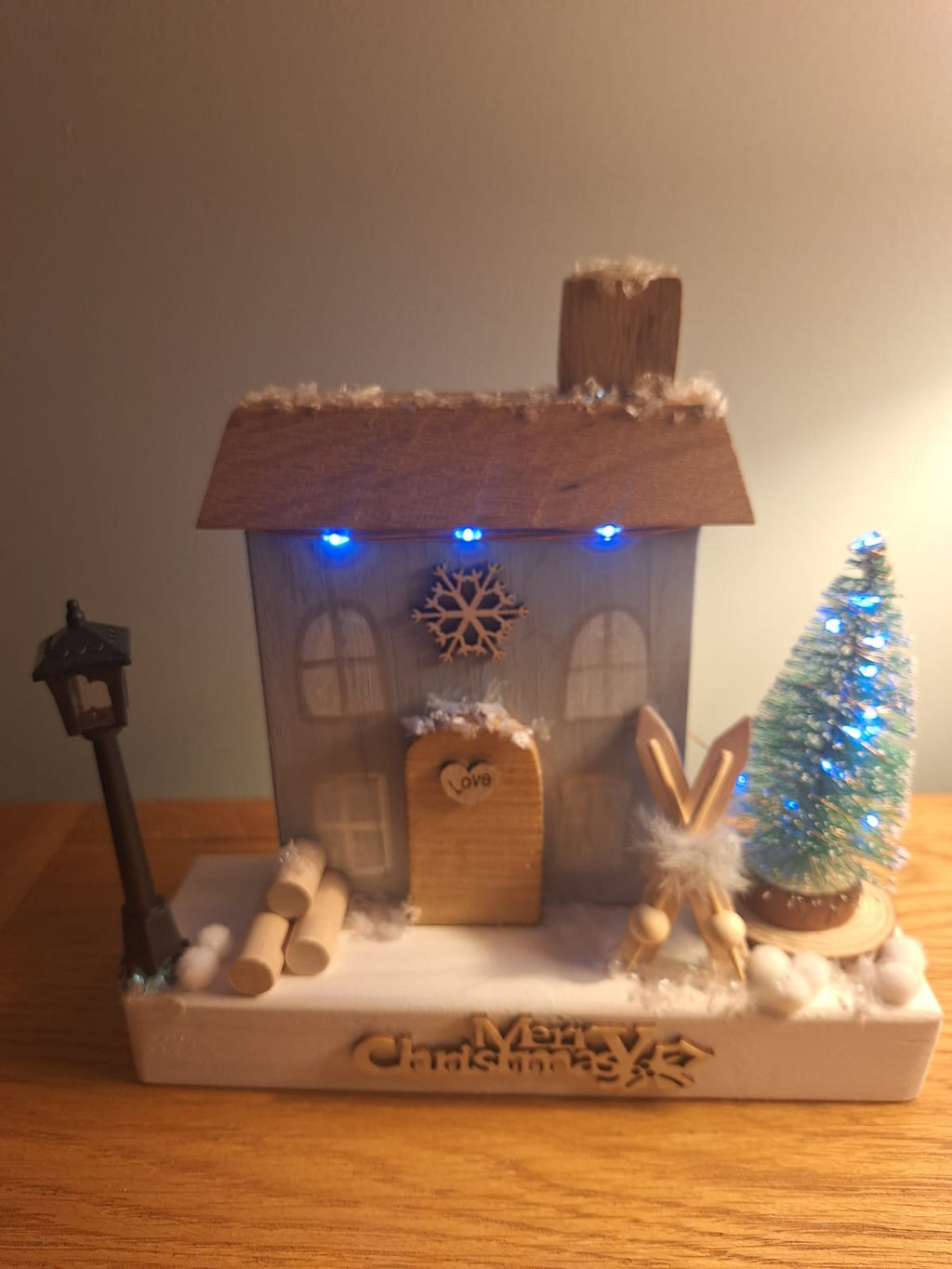 Christmas ski chalet