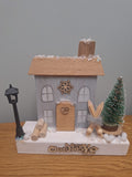 Christmas ski chalet