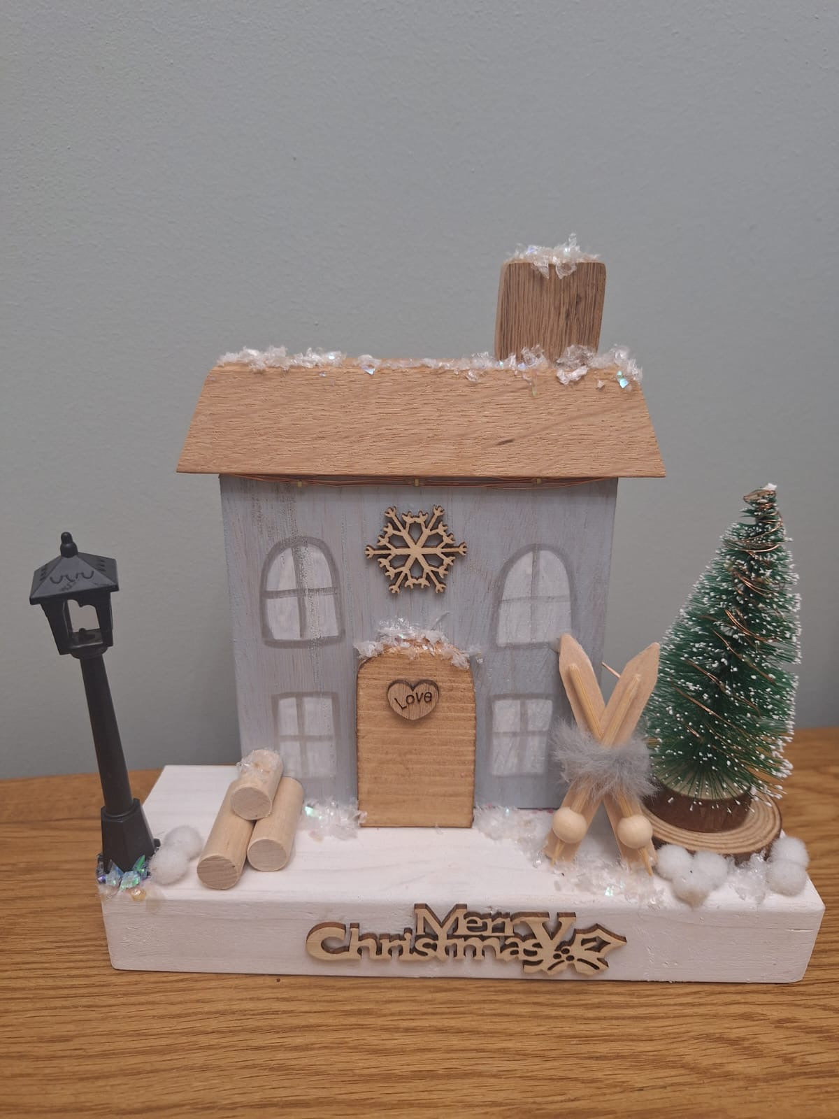 Christmas ski chalet
